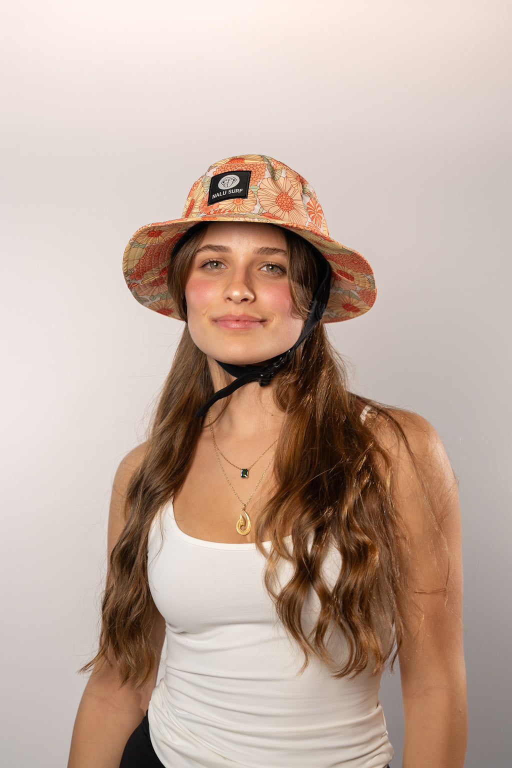 Helmet Bucket Hat flowers – Surfing hat with helmet flowers