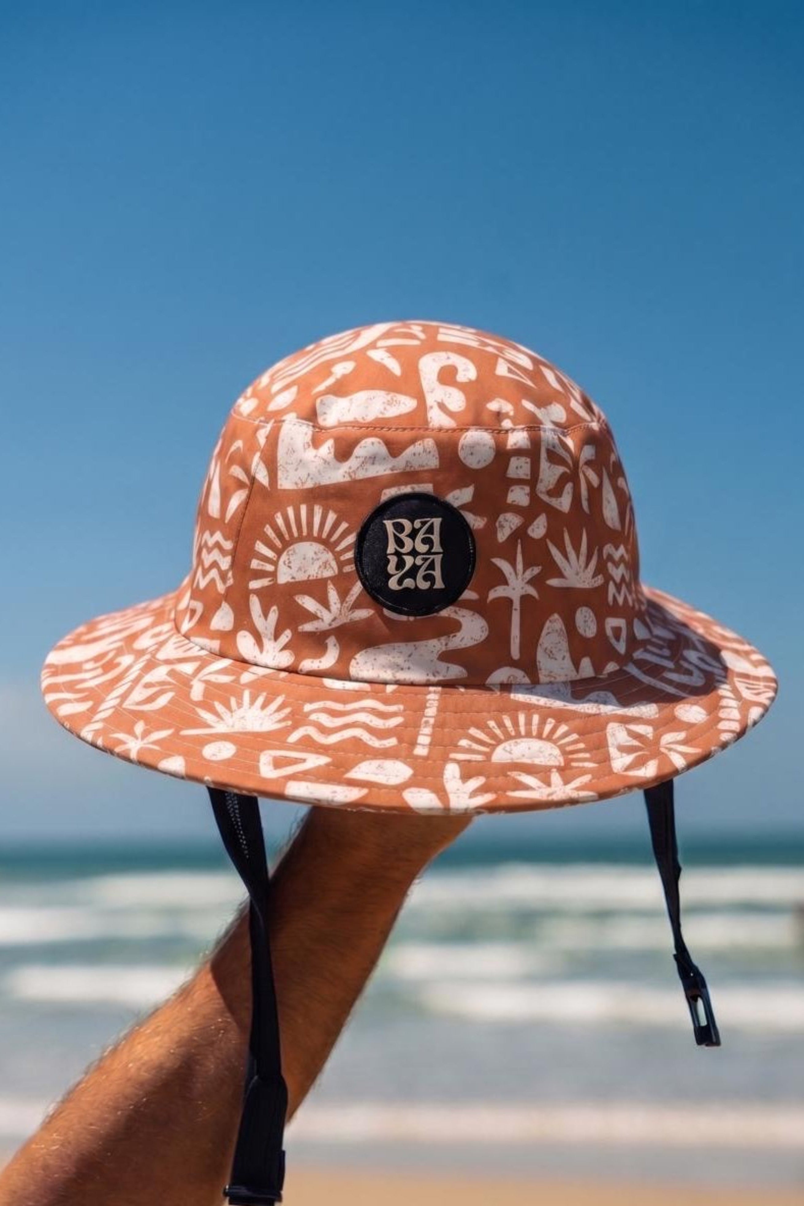 Helmet Bucket Hat flowers – Surfing hat with helmet flowers
